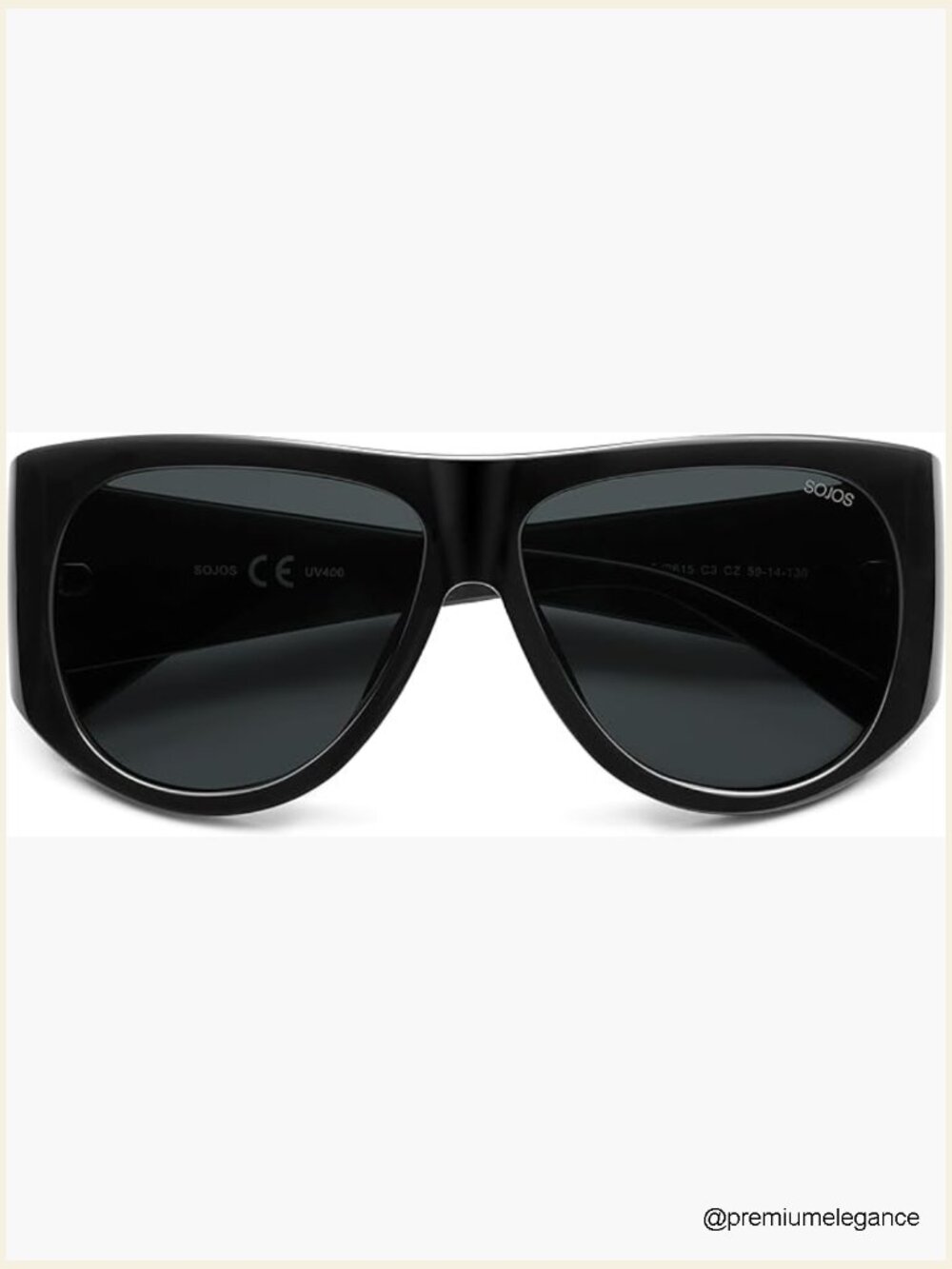 Vintage Retro Oversized Big Aviator Polarized Sunglasses